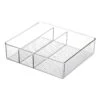 3-Section Clear Drawer Storage Bin -Karaca House Shop 3 section clear drawer storage bin