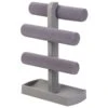 3-Tier Jewelry Bar, Grey -Karaca House Shop 3 tier jewelry bar grey