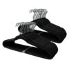 50-Pack Velvet Hanger, Black -Karaca House Shop 50 pack velvet hanger black