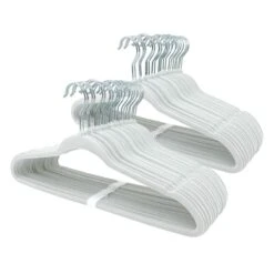 Karaca House Shop 28 50-Pack Velvet Hanger, White