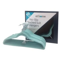 50-Pack Velvet Suit Hangers, Aquifer Blue -Karaca House Shop 50 pack velvet suit hangers aquifer blue 2