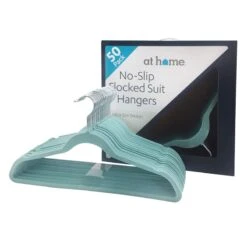 50-Pack Velvet Suit Hangers, Aquifer Blue -Karaca House Shop 50 pack velvet suit hangers aquifer blue 5