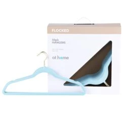 50-Pack Velvet Suit Hangers, Pastel Blue -Karaca House Shop 50 pack velvet suit hangers pastel blue 3