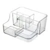 6-Section Clear Storage Bin, Extra Large 1 6-Section Clear Storage Bin, Extra Large -Karaca House Shop 6 section clear storage bin extra large