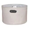 Almond Round Fabric Storage Basket, Small -Karaca House Shop almond round fabric storage basket small