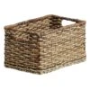 Bacburi Woven Abaca Rectangle Shelf Tote, Large -Karaca House Shop bacburi woven abaca rectangle shelf tote large