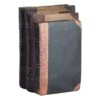 Black & Brown Stacked Books Decor, 8" -Karaca House Shop black brown stacked books decor 8