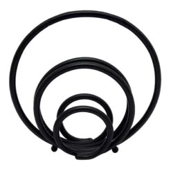 Black Metal Loop Figurine, 12"