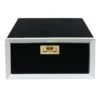 Black & White Decorative Wood Box, 6x3 -Karaca House Shop black white decorative wood box 6x3 1