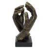Brown Hand Sculpture, 10" 2 Brown Hand Sculpture, 10" -Karaca House Shop brown hand sculpture 10