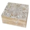 Carved Wood Box, Large -Karaca House Shop carved wood box large