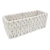Chunky White Tank Fabric Storage Basket 2 Chunky White Tank Fabric Storage Basket -Karaca House Shop chunky white tank fabric storage basket