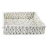 Chunky White Under The Bed Fabric Storage Basket, Medium 1 Chunky White Under The Bed Fabric Storage Basket, Medium -Karaca House Shop chunky white under the bed fabric storage basket medium