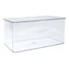 Clear Hinged Storage Bin, Large -Karaca House Shop clear hinged storage bin large