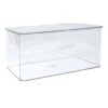 Clear Hinged Storage Bin, Medium -Karaca House Shop clear hinged storage bin medium