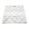 Clear Tic Tac Toe Decor, 12" -Karaca House Shop clear tic tac toe decor 12
