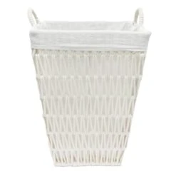 Cotton Rope Laundry Hamper With Removable Liner -Karaca House Shop cotton rope laundry hamper with removable liner 1