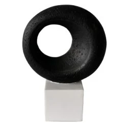 Crosby St Black & White Finial Decor, 15"