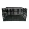 Crosby St Straton Black Metal Rectangle Storage Basket, Medium -Karaca House Shop crosby st straton black metal rectangle storage basket medium