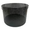 Crosby St Straton Black Round Metal Storage Basket, Large 1 Crosby St Straton Black Round Metal Storage Basket, Large -Karaca House Shop crosby st straton black round metal storage basket large