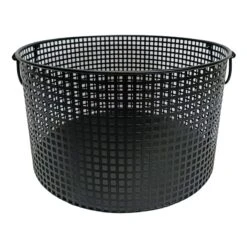 Crosby St Straton Black Round Metal Storage Basket, Small