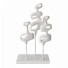 Crosby St White Finial Decor, 15" 2 Crosby St White Finial Decor, 15" -Karaca House Shop crosby st white finial decor 15