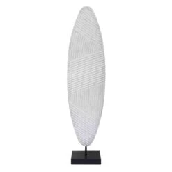 Crosby St White Metal Oval Figurine Decor, 33"