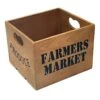 Farmers Market Produce Wooden Crate, Small -Karaca House Shop farmers market produce wooden crate small
