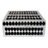 Found & Fable Black & Silver Mosaic Box, 4x8 -Karaca House Shop found fable black silver mosaic box 4x8 1