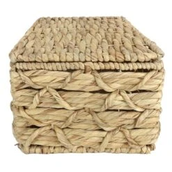 Found & Fable Kai Triple X Twist Lidded Storage Basket, Medium -Karaca House Shop found fable kai triple x twist lidded storage basket medium 1