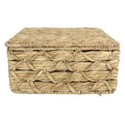 Found & Fable Kai Triple X Twist Lidded Storage Basket, Medium -Karaca House Shop found fable kai triple x twist lidded storage basket medium 2