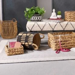 Found & Fable Kai Triple X Twist Under The Bed Storage Basket, Small -Karaca House Shop found fable kai triple x twist under the bed storage basket small 3