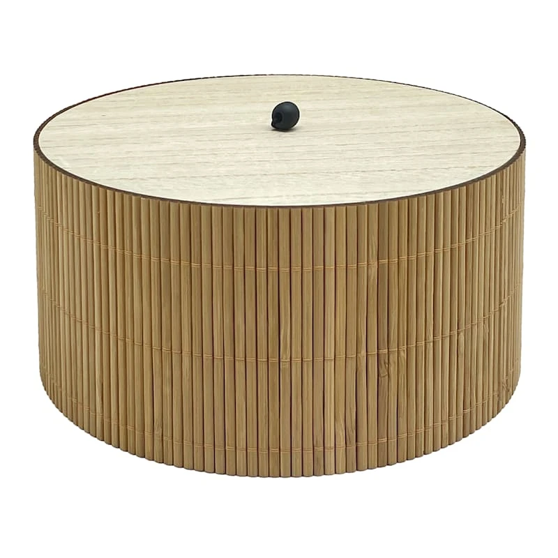 Found & Fable Lidded Bamboo Box, 4x7 3 Found & Fable Lidded Bamboo Box, 4x7