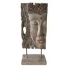 Found & Fable Square Buddha Head Figurine, 11.5" -Karaca House Shop found fable square buddha head figurine 11.5