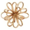 Gold Metal Flower, 5" 1 Gold Metal Flower, 5" -Karaca House Shop gold metal flower 5