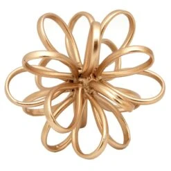 Gold Metal Flower, 5"