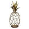 Gold Metal Wire Pineapple Figurine, 11.5" -Karaca House Shop gold metal wire pineapple figurine 11.5