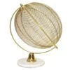 Gold Wire Globe Decor, 13"