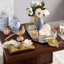 Grace Mitchell Champagne Hourglass, 9" 7 Grace Mitchell Champagne Hourglass, 9" -Karaca House Shop grace mitchell champagne hourglass 9 2