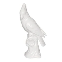 Grace Mitchell Dolomite Parrot Figurine, 13"