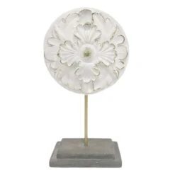 Grace Mitchell White Floral Figurine, 10"