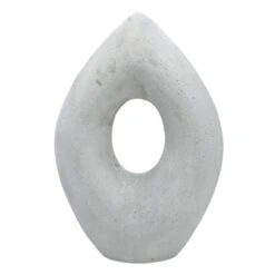 Grey Figurals Abstract Decor, 11.8"