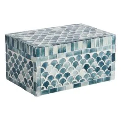Grey Mosaic Decorative Box, 8x4