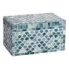Grey Mosaic Decorative Box, 9x5 2 Grey Mosaic Decorative Box, 9x5 -Karaca House Shop grey mosaic decorative box 9x5 1