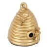 Honeybloom Gold Metal Beehive Figurine, 4.8" 1 Honeybloom Gold Metal Beehive Figurine, 4.8" -Karaca House Shop honeybloom gold metal beehive figurine 4.8