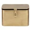 Honeybloom Gold Metal Decorative Box, 7.5" -Karaca House Shop honeybloom gold metal decorative box 7.5