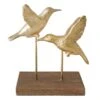 Honeybloom Gold Metal Hummingbird Figurine, 7.3" 1 Honeybloom Gold Metal Hummingbird Figurine, 7.3" -Karaca House Shop honeybloom gold metal hummingbird figurine 7.3