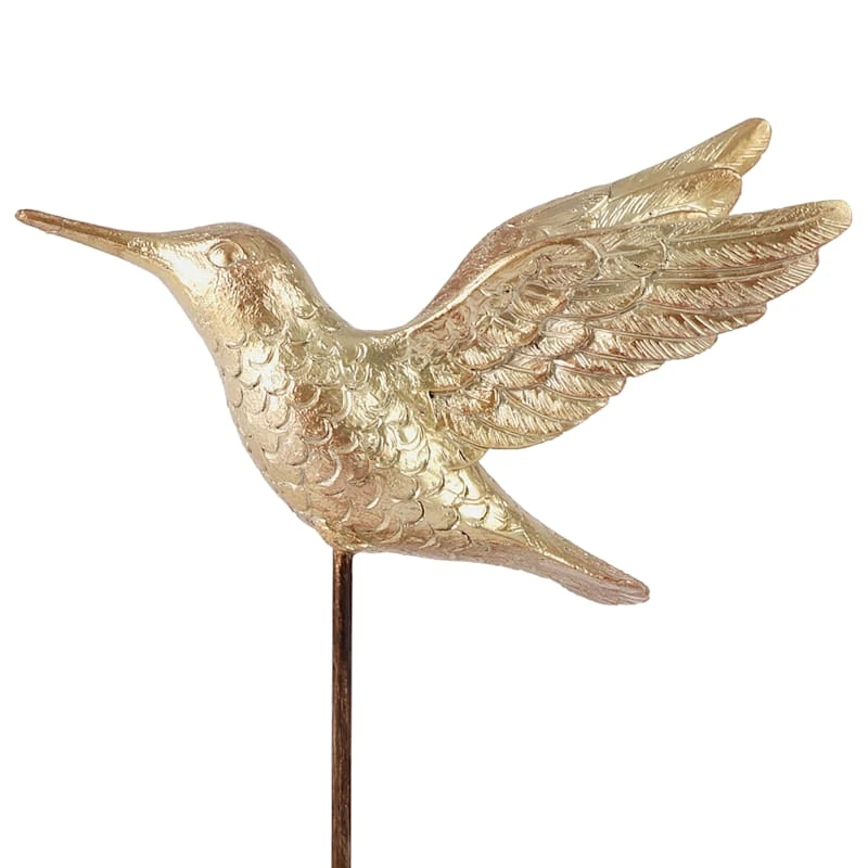 Honeybloom Metallic Hummingbird Figurine, 10.5" 4 Honeybloom Metallic Hummingbird Figurine, 10.5" - Image 2