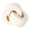 Honeybloom White Wooden Knot Decor, 6" 1 Honeybloom White Wooden Knot Decor, 6" -Karaca House Shop honeybloom white wooden knot decor 6