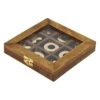 Honeybloom Wooden Tic Tac Toe Game, 7" 1 Honeybloom Wooden Tic Tac Toe Game, 7" -Karaca House Shop honeybloom wooden tic tac toe game 7